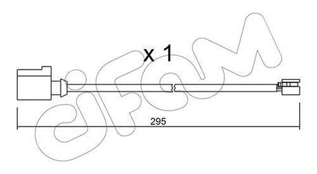 SU.273 CIFAM CIFAM VW датчик зносу передніх гальмівних колодок Touareg 3,0-4,2 10-.
