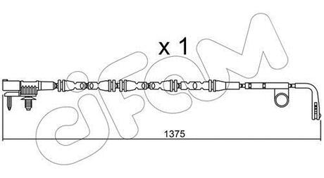 SU.315 CIFAM CIFAM LAND ROVER датчик зносу передн. гальм. колодок