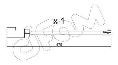 SU.329 CIFAM CIFAM FORD датчик зносу передн. гальм. колодок Transit Custom12-
