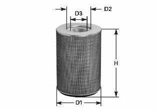 MA744 CLEAN FILTERS Фильтр воздушный MB207-410D (вставка) CLEAN FILTERS MA744