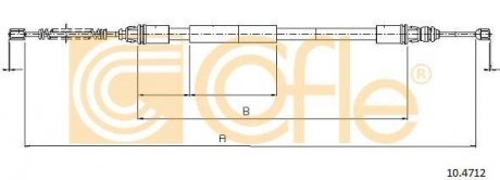 10.4712 COFLE Трос стояночного тормоза
