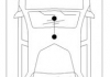 Трос ручного гальма зад. Ford Escort/Orion 5/91- 3273/1311+1400 10.5352