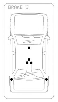 10.5362 COFLE Трос ручного гальма зад. Ford Focus/C-max 3/03-04 (дискові гальма) 1770/1590x2