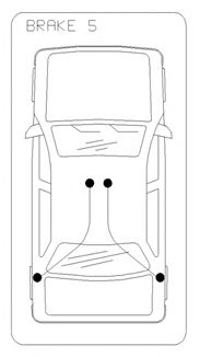 10.6236 COFLE Трос ручного гальма зад. Л/П Peugeot 508 2010/11-