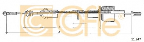 11.247 COFLE Трос сцепление Ford Escort,Orion