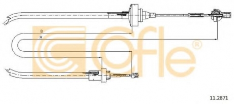 11.2871 COFLE Трос сцепление Renault 19 1.8 91-