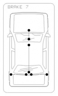 11.5666 COFLE Трос ручнiка правий Ford Tansit Connect 04/00- 1310/1018mm