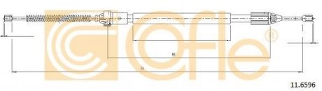 11.6596 COFLE Трос стояночного тормоза