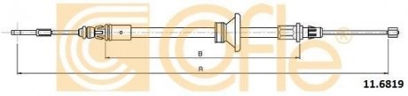 116819 COFLE Трос стояночная тормозная система