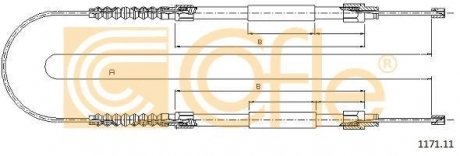 1171.11 COFLE Трос стояночного тормоза