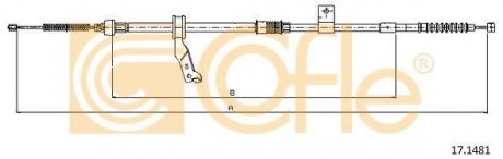 17.1481 COFLE Трос стояночного тормоза