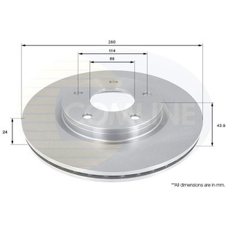 ADC0277V Comline ADC0277V Comline - Диск тормозной вентилируемый с покриттям