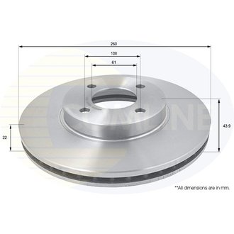 ADC0281V Comline ADC0281V Comline - Диск тормозной вентилируемый с покриттям