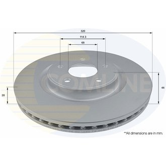 ADC0298V Comline ADC0298V Comline - Диск тормозной вентилируемый с покриттям