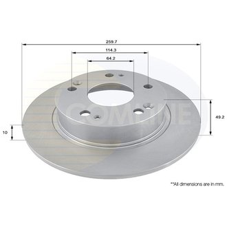 - Диск гальмівний з покриттям Comline ADC0549