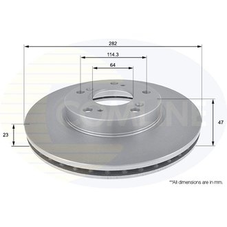 ADC0574V Comline ADC0574V Comline - Диск тормозной вентилируемый