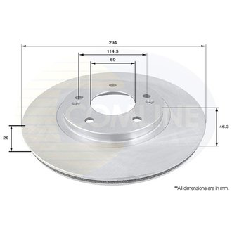 ADC1050V Comline ADC1050V Comline - Диск тормозной вентилируемый