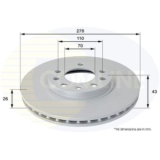 ADC1139V Comline ADC1139V Comline - Диск тормозной вентилируемый с покриттям