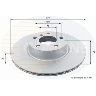 ADC1780V Comline ADC1780V Comline - Диск тормозной вентилируемый с покриттям