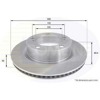 ADC2501V Comline ADC2501V Comline - Диск тормозной вентилируемый с покриттям