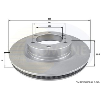 ADC2505V Comline ADC2505V Comline - Диск тормозной вентилируемый с покриттям