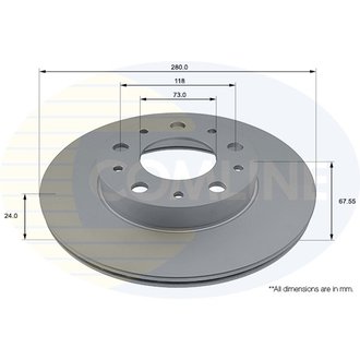 ADC4002V Comline ADC4002V Comline - Диск тормозной вентилируемый с покриттям