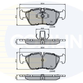 - Гальмівні колодки до дисків Comline CBP01023