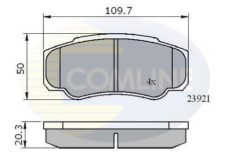 CBP01042 Comline CBP01042 Comline - Тормозные колодки до дисків