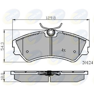 CBP01073 Comline CBP01073 Comline - Тормозные колодки до дисків