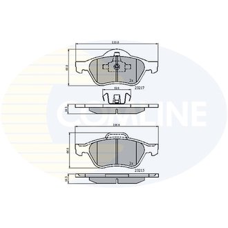 CBP01115 Comline CBP01115 Comline - Тормозные колодки до дисків