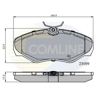 CBP01127 Comline CBP01127 Comline - Тормозные колодки до дисків