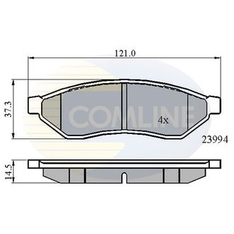 CBP01190 Comline CBP01190 Comline - Тормозные колодки до дисків