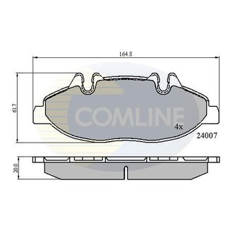 CBP01305 Comline CBP01305 Comline - Тормозные колодки до дисків