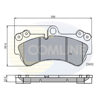 CBP01314 Comline CBP01314 Comline - Тормозные колодки до дисків