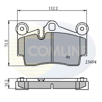 - Гальмівні колодки до дисків Comline CBP01316