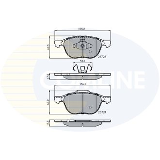 CBP01323 Comline CBP01323 Comline - Тормозные колодки до дисків