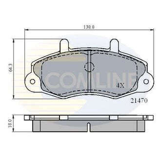 - Гальмівні колодки до дисків Comline CBP0132