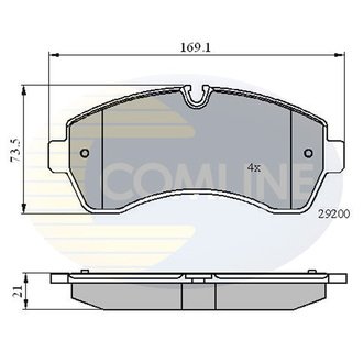 CBP01569 Comline CBP01569 Comline - Тормозные колодки до дисків