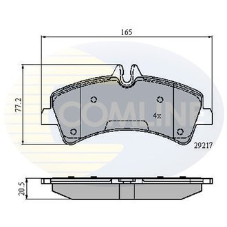 CBP01575 Comline CBP01575 Comline - Тормозные колодки до дисків