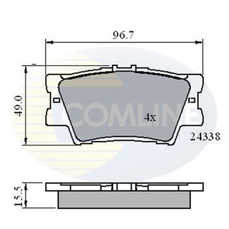 CBP01581 Comline CBP01581 Comline - Тормозные колодки до дисків