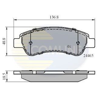 CBP01604 Comline CBP01604 Comline - Тормозные колодки до дисків