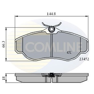 CBP0162 Comline CBP0162 Comline - Тормозные колодки до дисків