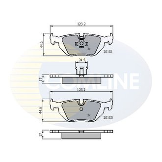 CBP0166 Comline CBP0166 Comline - Тормозные колодки до дисків