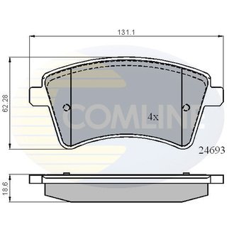 CBP01707 Comline CBP01707 Comline - Тормозные колодки до дисків