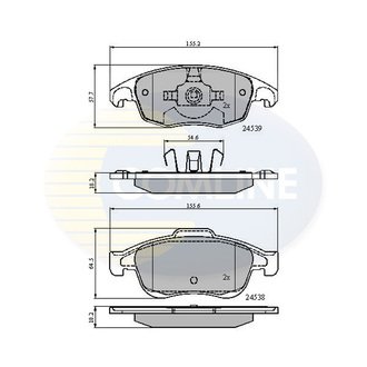 CBP01719 Comline CBP01719 Comline - Тормозные колодки до дисків