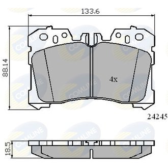 CBP01733 Comline CBP01733 Comline - Тормозные колодки до дисків