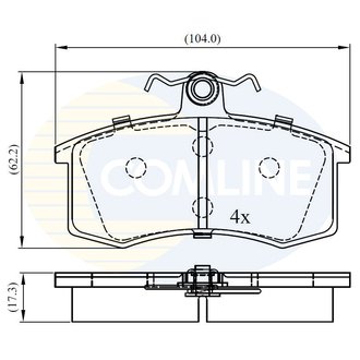 CBP0173 Comline CBP0173 Comline - Тормозные колодки до дисків