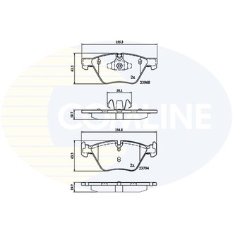 CBP02011 Comline CBP02011 Comline - Тормозные колодки до дисків