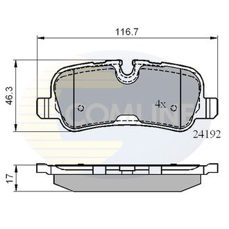 CBP02021 Comline CBP02021 Comline - Тормозные колодки до дисків