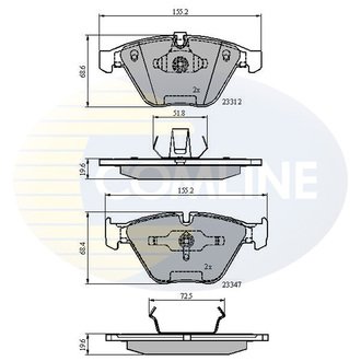 CBP02033 Comline CBP02033 Comline - Тормозные колодки до дисків